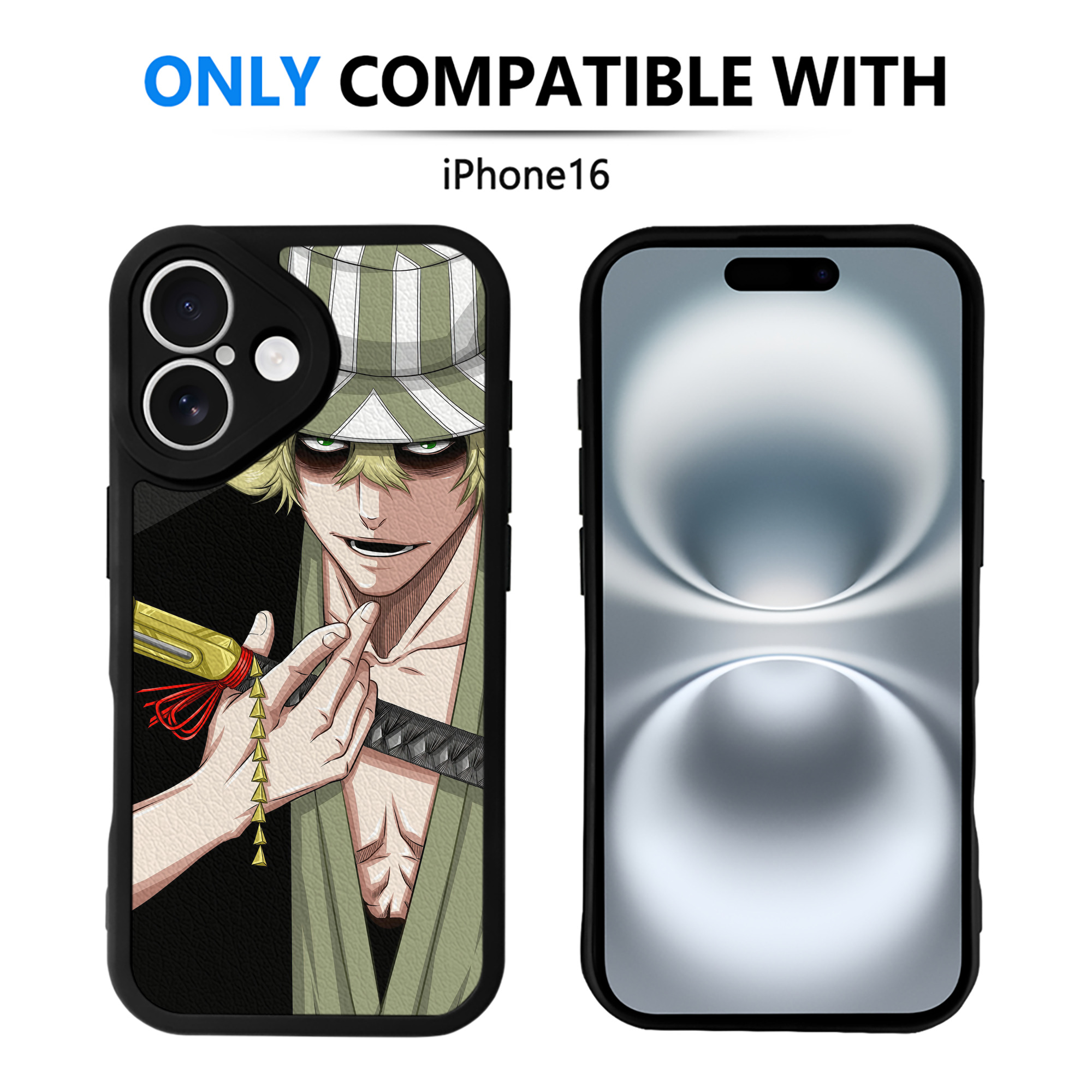 （画像用） ブリーチ BLEACH 【iPhone 16シリーズ対応】シリコンスマホケース（レザー調） 材質：シリコン